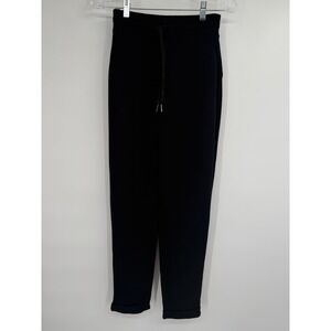 Spanx AirEssentials Tapered Sweatpants Black Pull On Soft  NWT XS‎ Tall Petite